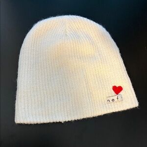 Neff Daily Beanie Valentines Day Embroidered Heart Used Condition Unisex OSFM